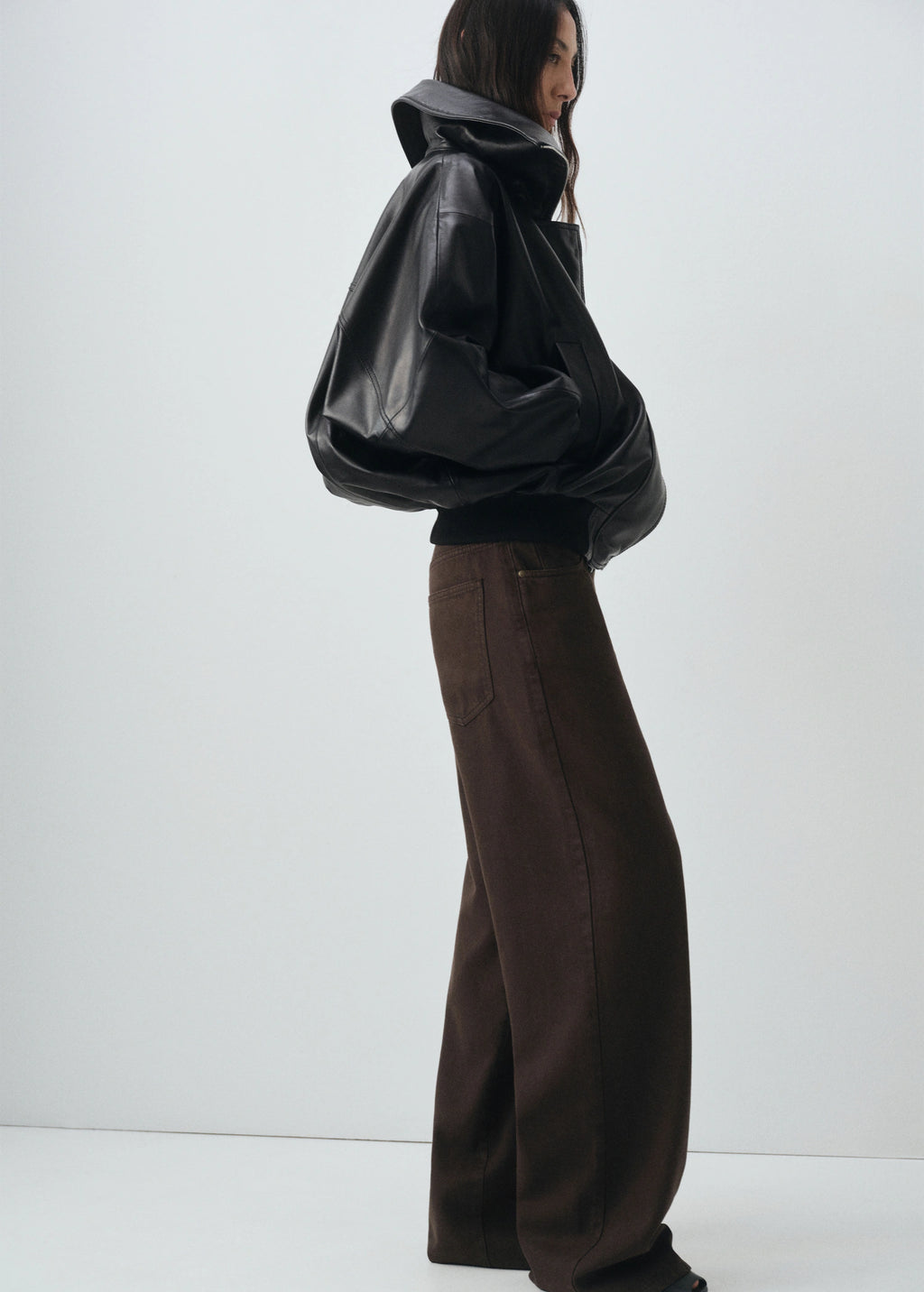 Mid Rise Straight Jeans