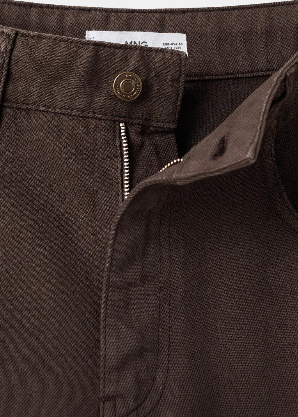 Mid Rise Straight Jeans