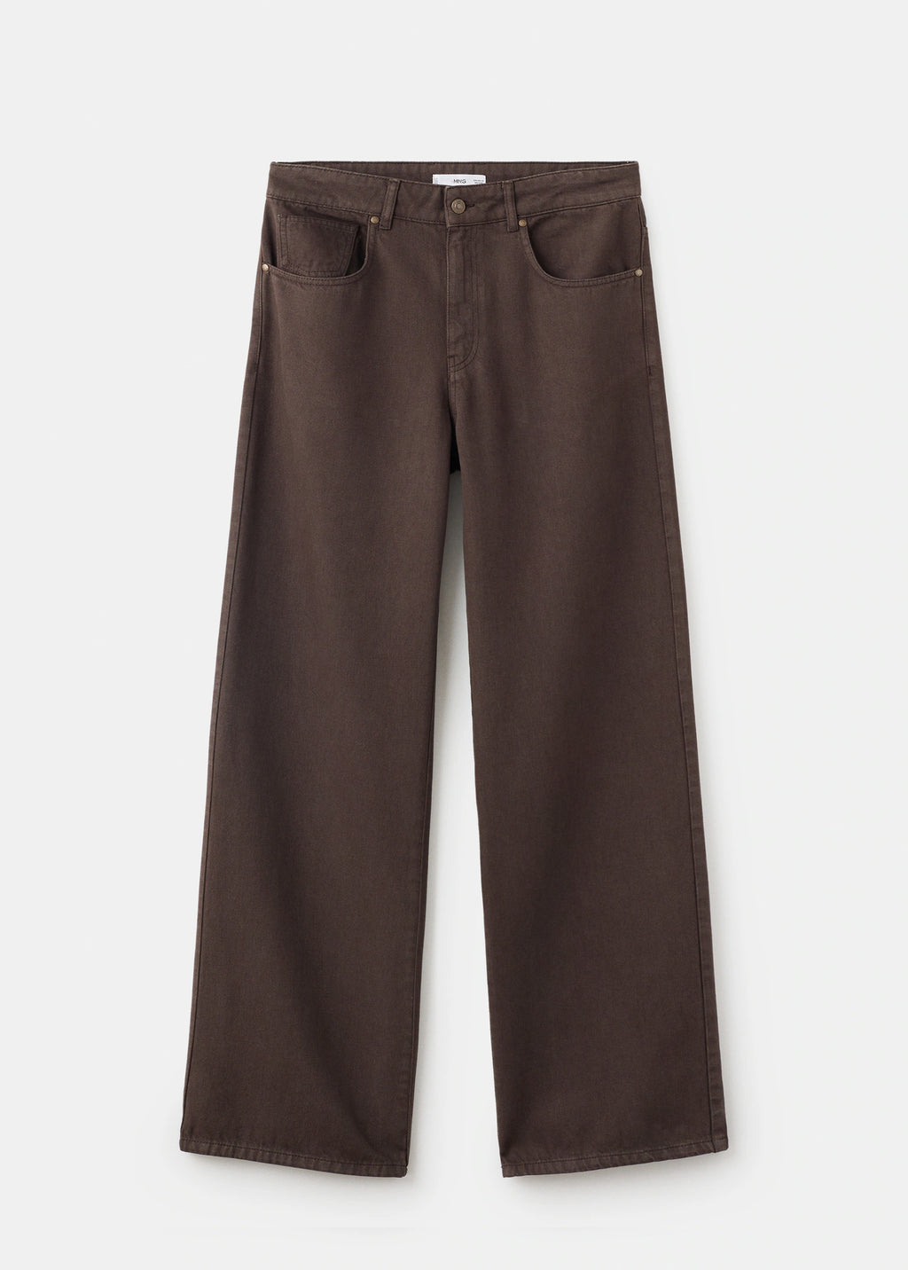 Mid Rise Straight Jeans