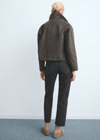 Mid Rise Straight Jeans