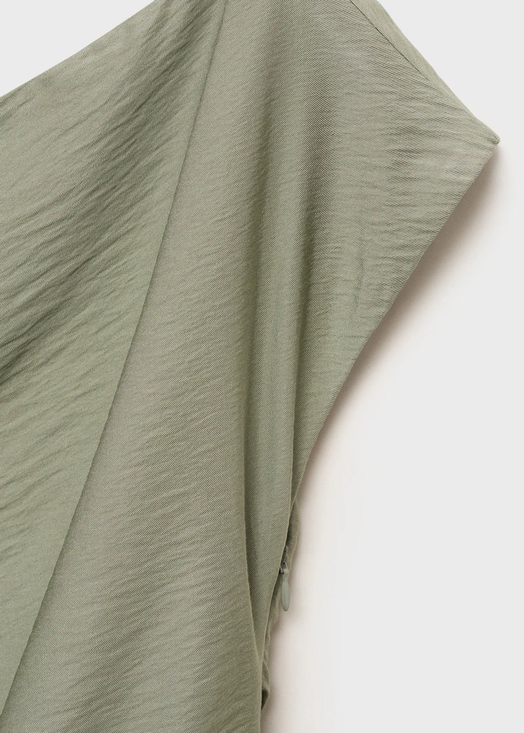 Modal Blouse With Asymmetrical Collar