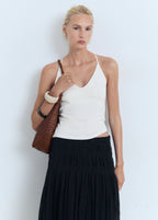 Open Back Cotton Top