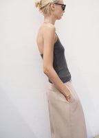 Open Back Cotton Top