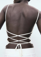 Open Back Crochet Top