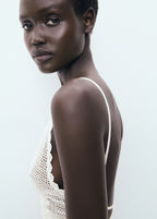 Open Back Crochet Top