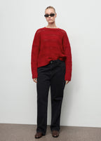 Openwork Knit Sweater