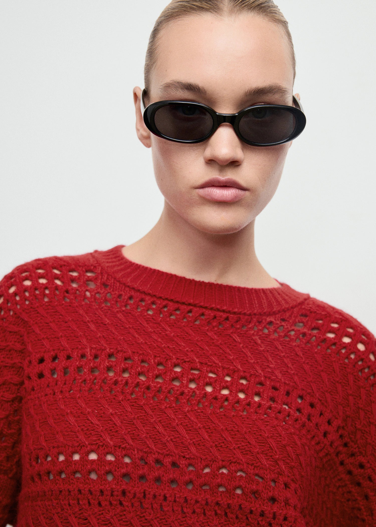 Openwork Knit Sweater