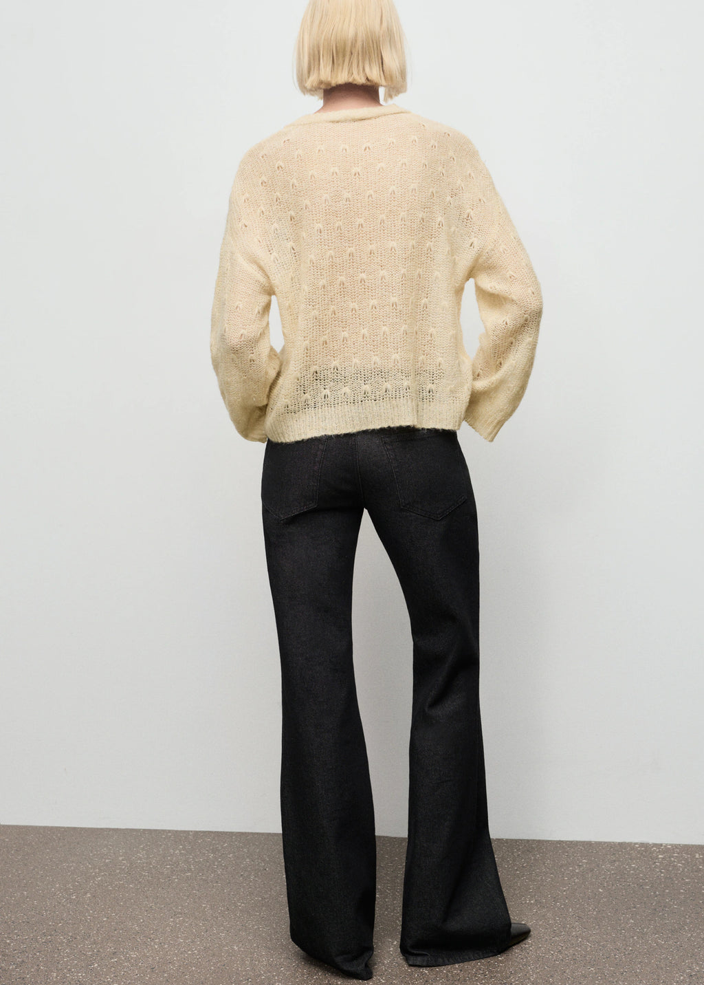 Openwork Knit Sweater