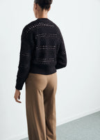Openwork Knit Sweater