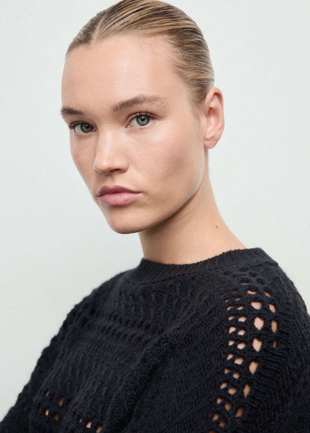 Openwork Knit Sweater