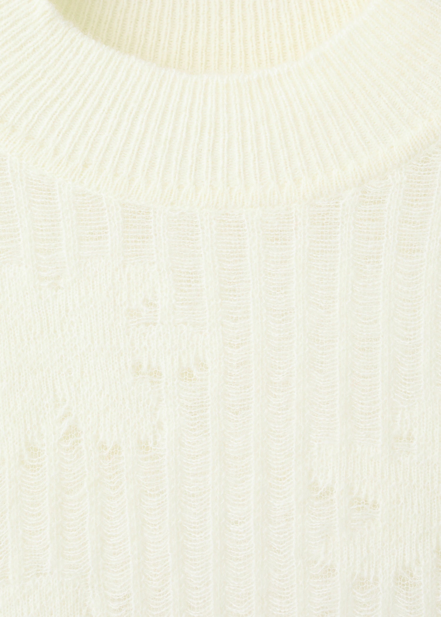 Openwork Knitted Floral Sweater