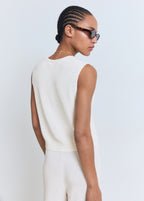 Openwork Knitted Waistcoat