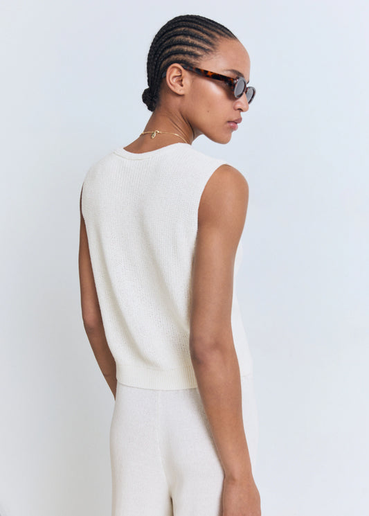 Openwork Knitted Waistcoat