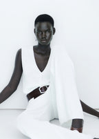 Openwork Knitted Waistcoat