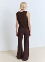 Openwork Knitted Waistcoat