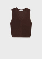 Openwork Knitted Waistcoat
