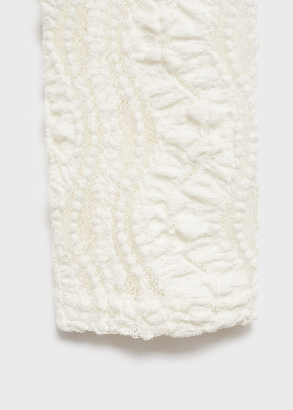 Openwork Sweater With Perkins Collar