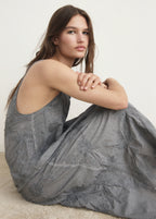 Overdyed Embroidered Cotton Nightdress