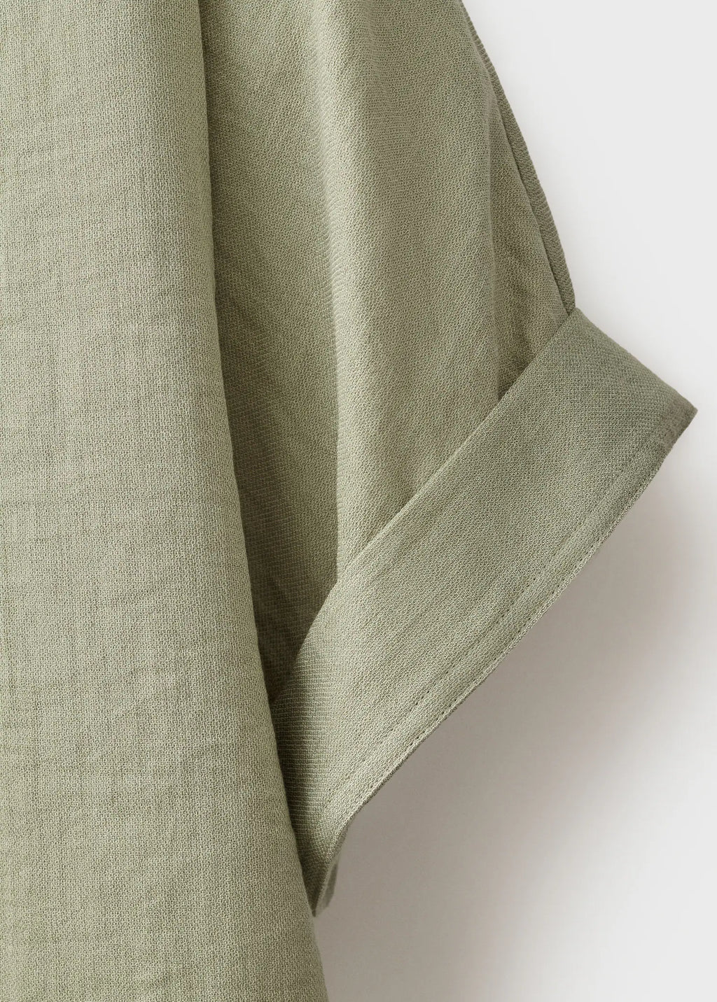 Oversized Blouse With Turn Up Sleeves