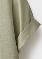 Oversized Blouse With Turn Up Sleeves