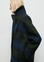 Oversized Check Coat
