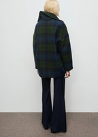 Oversized Check Coat