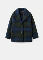 Oversized Check Coat