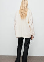 Oversized Denim Parka With Pockets