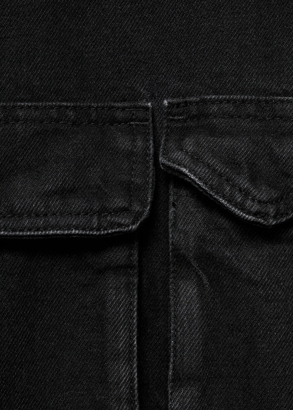 Oversized Denim Parka With Pockets