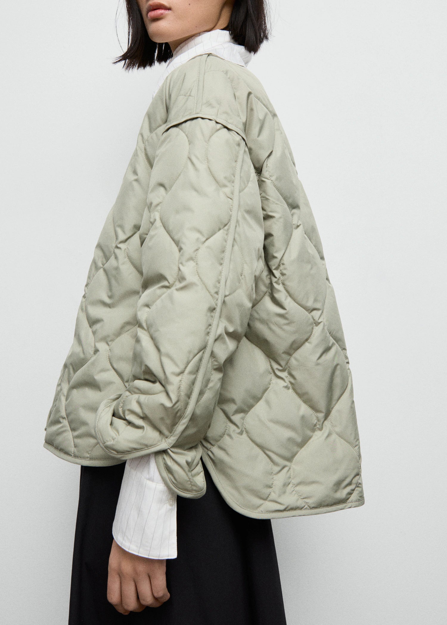 Oversized Quilted Anorak