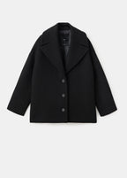 Oversized Short Wool Coat