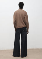 Oversized Sweater With Ribbed Trim