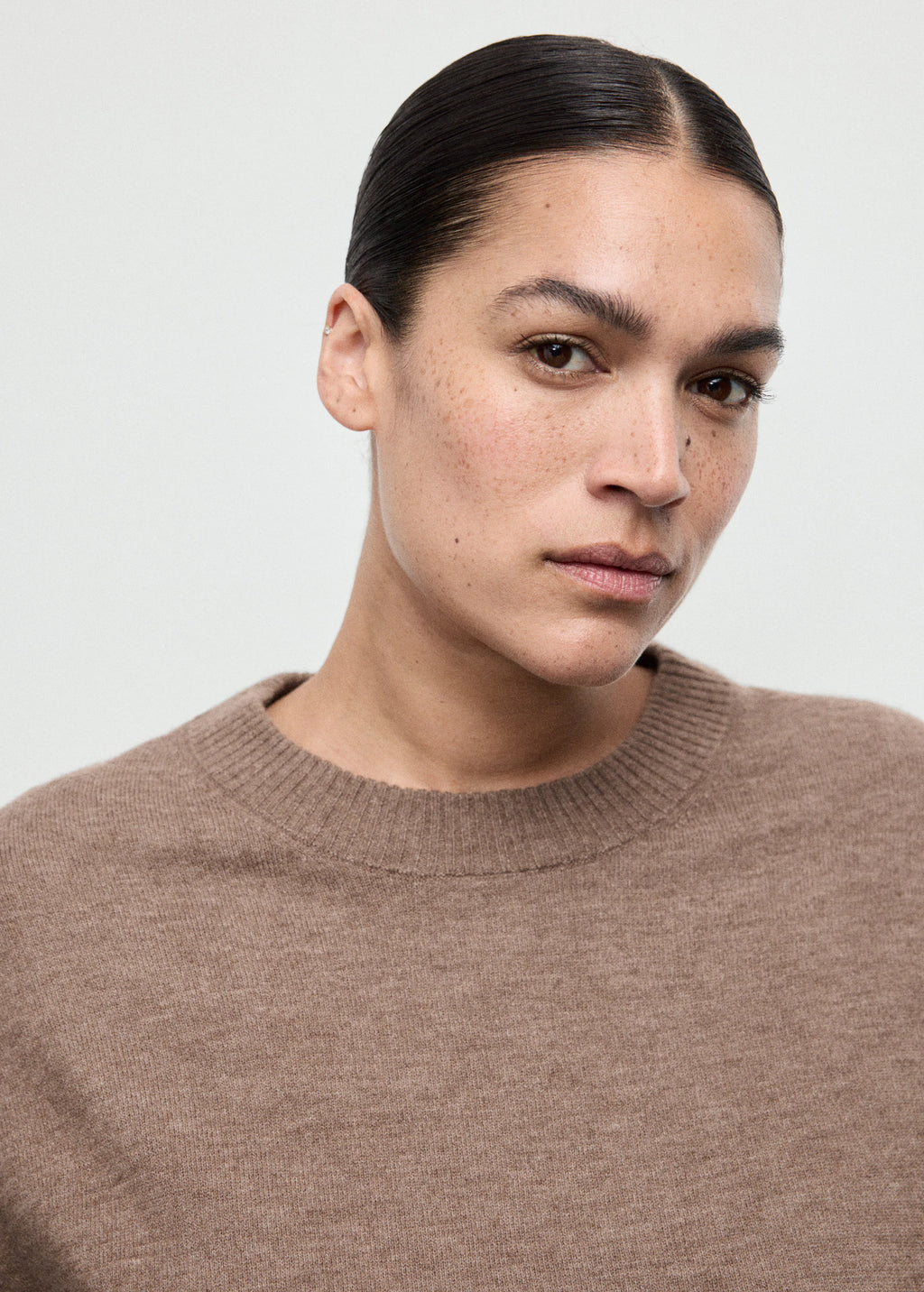 Oversized Sweater With Ribbed Trim