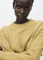 Oversized Sweater With Ribbed Trim