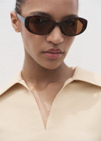 Oversized Three Quarter Sleeve Shirt