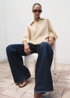 Oversized Three Quarter Sleeve Shirt