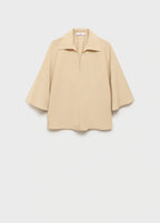 Oversized Three Quarter Sleeve Shirt