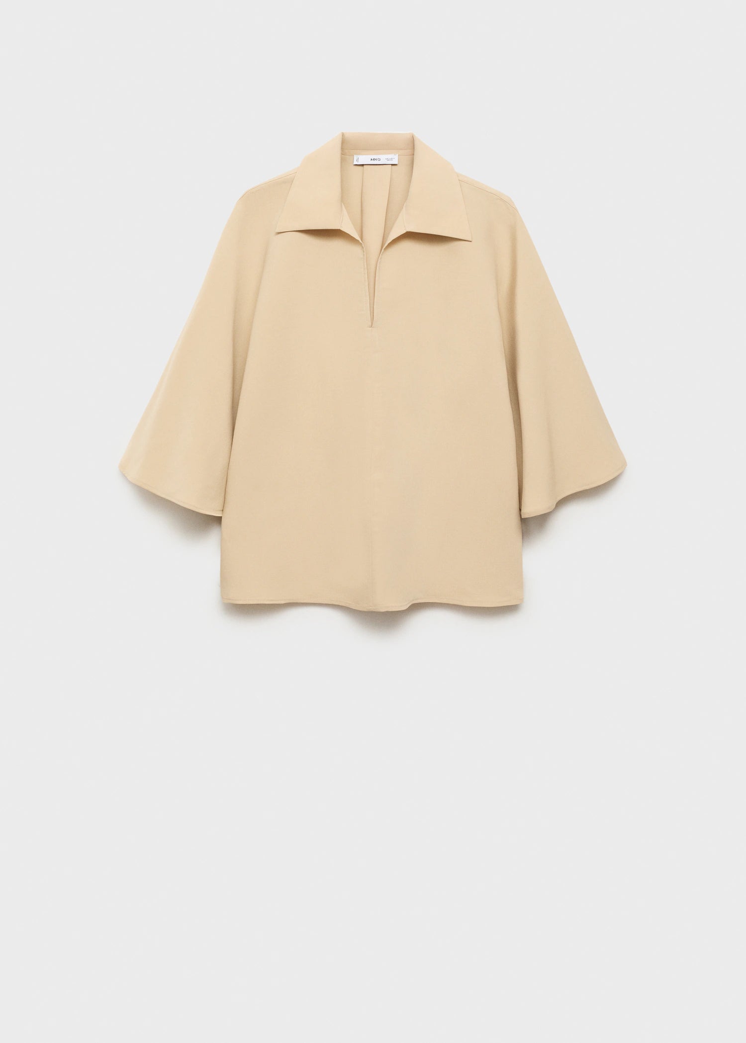 Oversized Three Quarter Sleeve Shirt