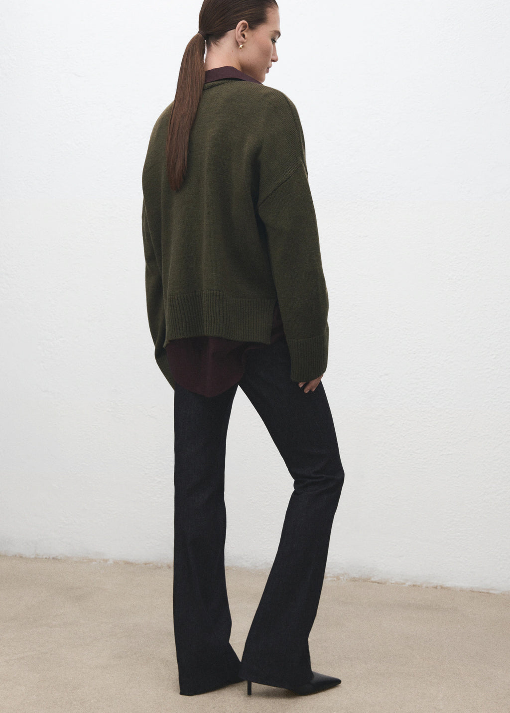 Oversized V Neck Cardigan