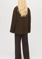 Oversized Wool Coat With Maxi Lapels