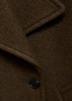 Oversized Wool Coat With Maxi Lapels