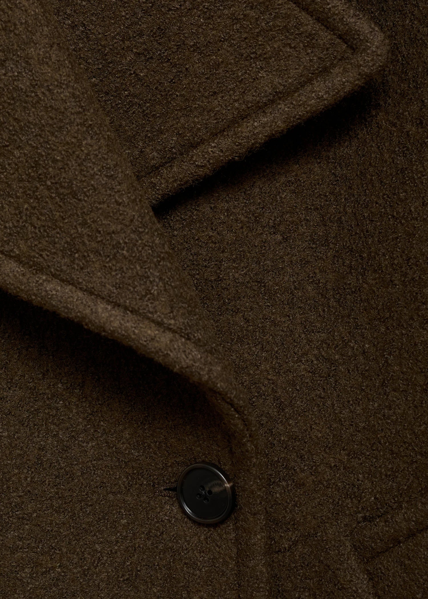 Oversized Wool Coat With Maxi Lapels