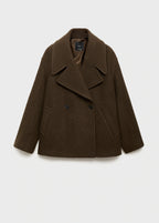 Oversized Wool Coat With Maxi Lapels