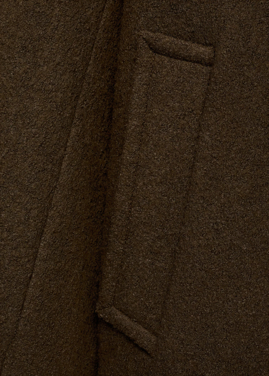 Oversized Wool Coat With Maxi Lapels