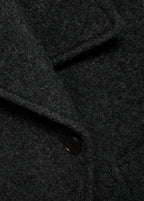 Oversized Wool Coat With Maxi Lapels