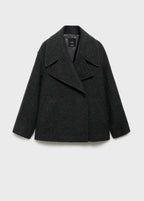 Oversized Wool Coat With Maxi Lapels