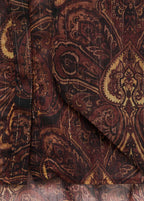 Paisley Print Blouse With Foulard