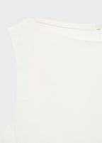 Peplum Top With Pleat Detail