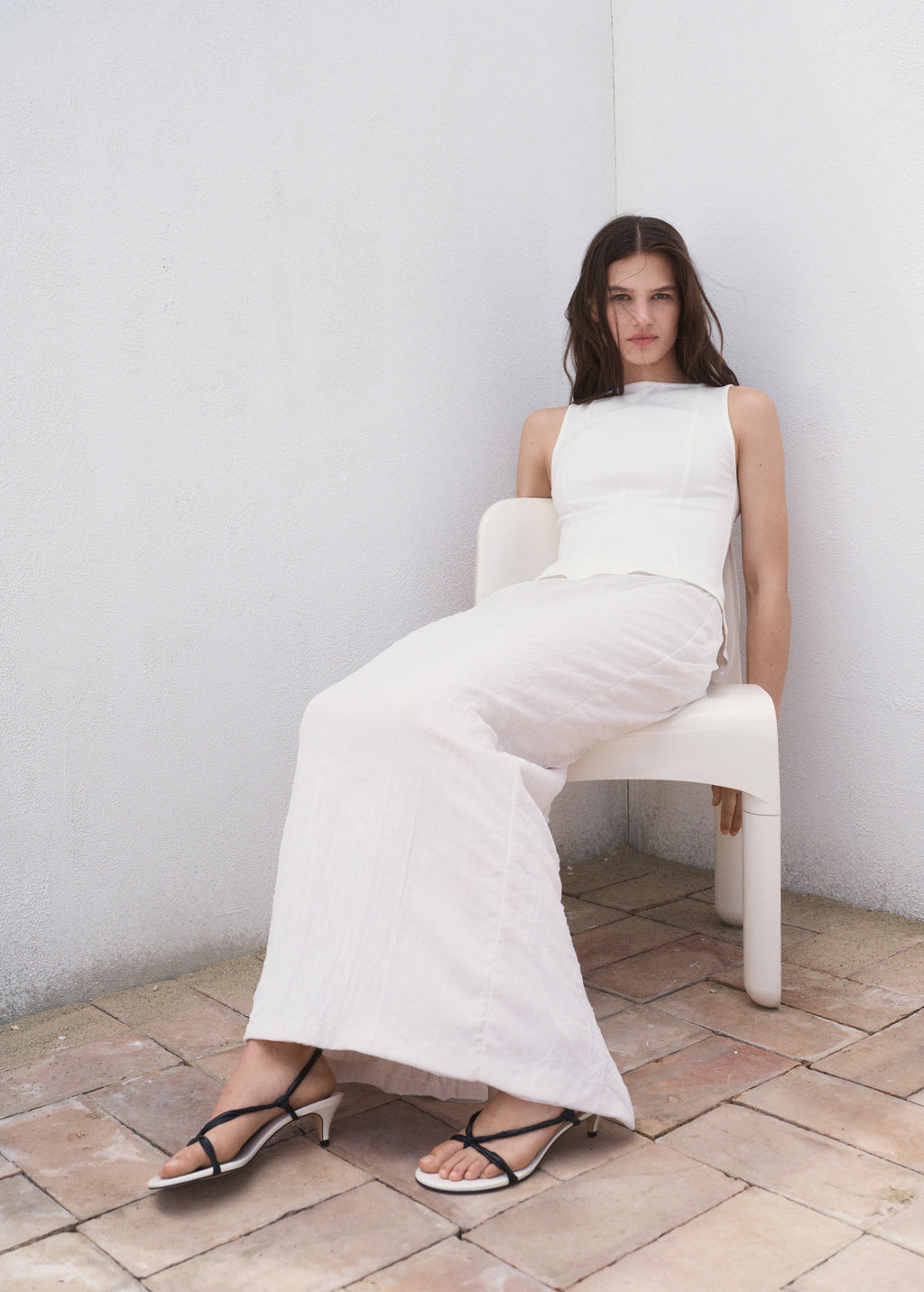 Peplum Top With Seam Detail