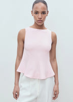 Peplum Top With Seam Detail